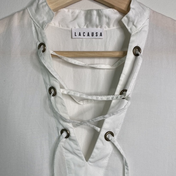 Lacausa White Sleeveless Shift Dress - Picture 2 of 6